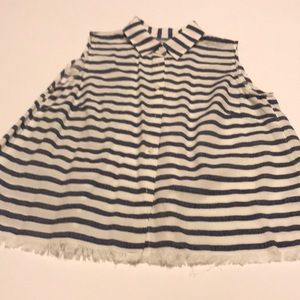 Madewell stripe sleeveless top